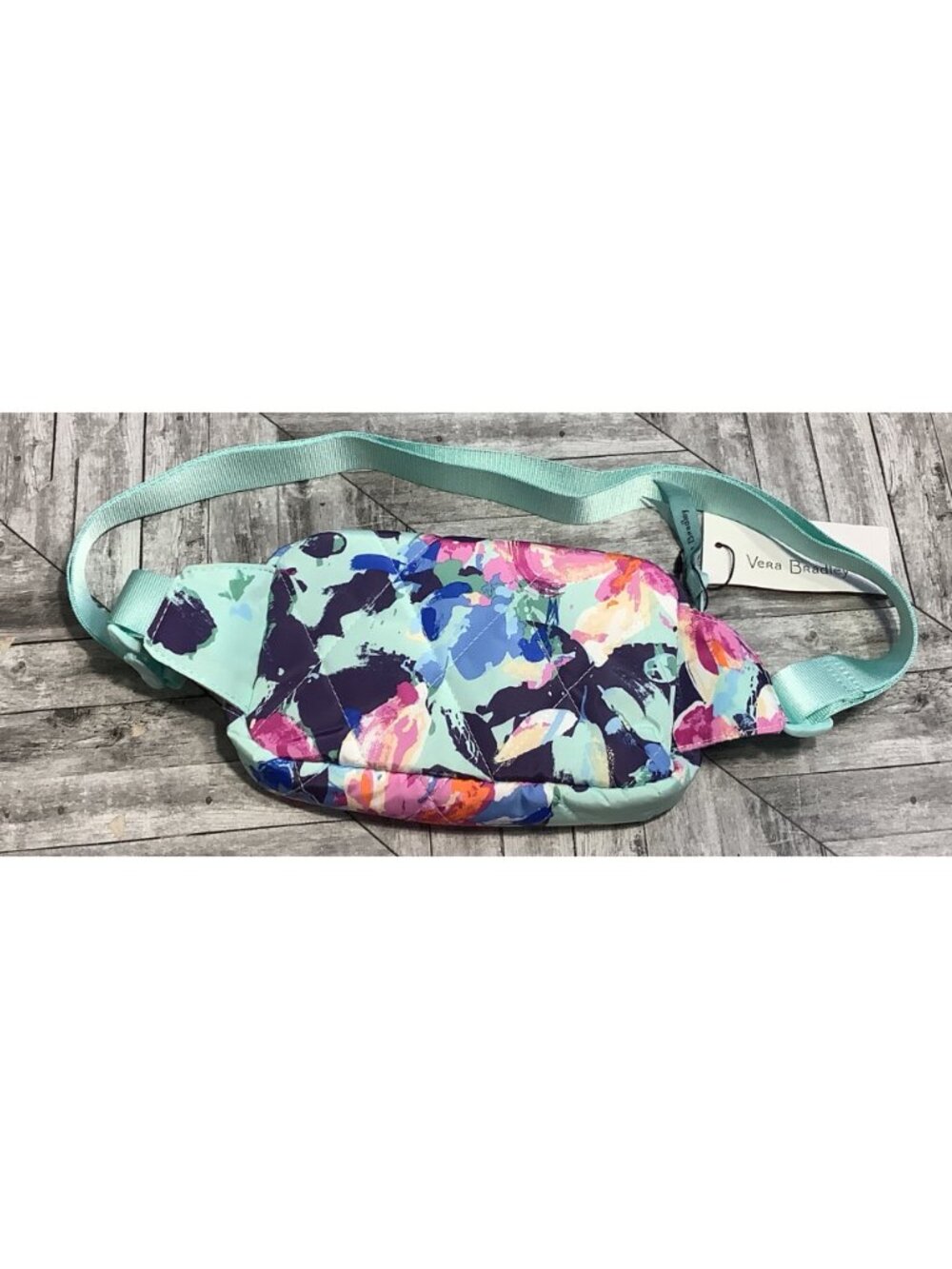 Vera Bradley Essential Mini Belt Bag Floating Blossoms Floral Spring Fannypack - Picture 3 of 6
